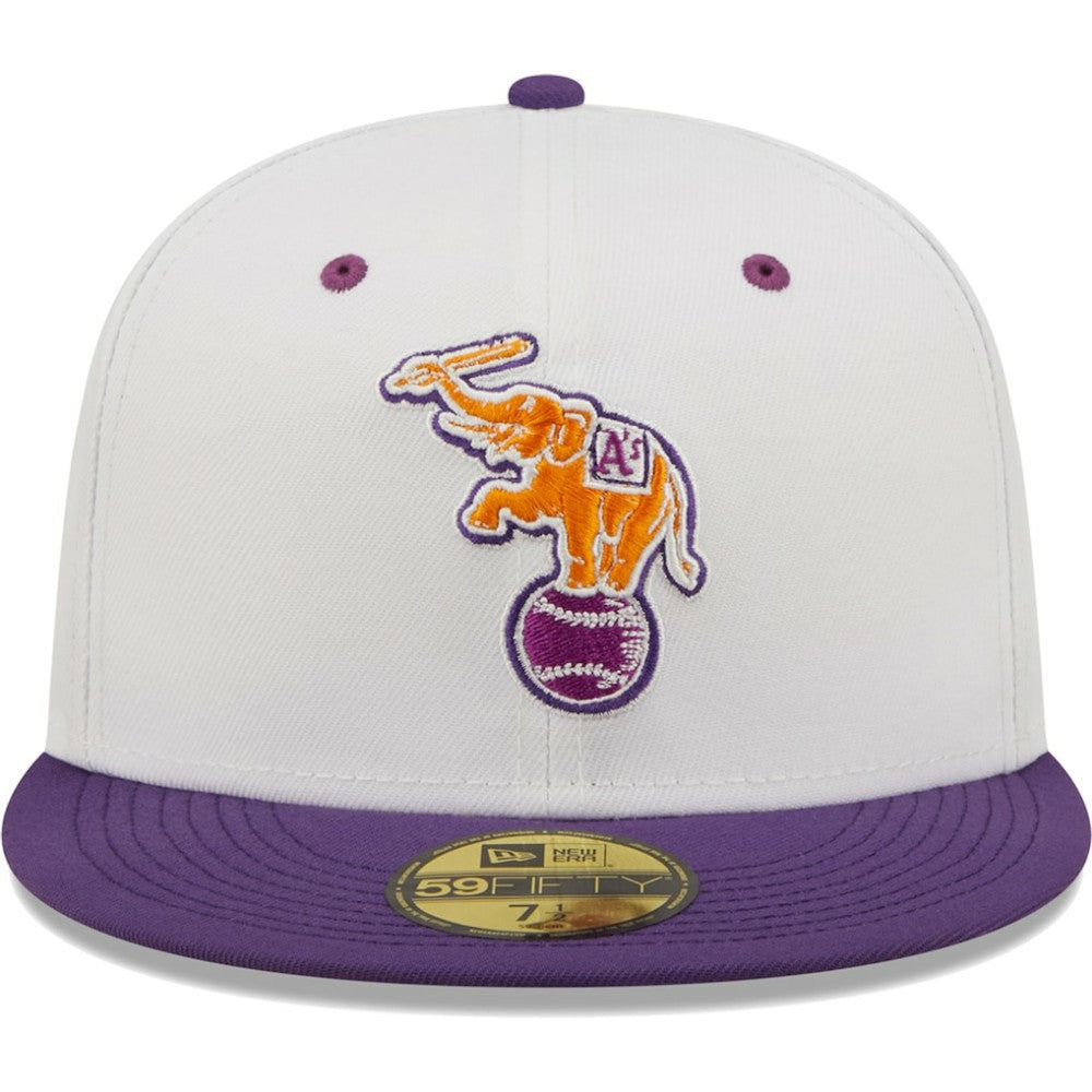 Athletics New Era 30th Season Grape Lolli 59FIFTY Fitted Hat - White/Purple Hats