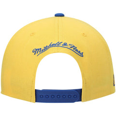 Denver Nuggets Hardwood Classics Snapback Hat Gold/Royal - Mitchell & Ness