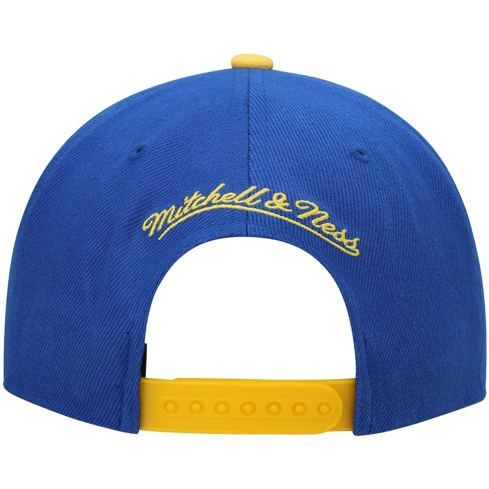 Golden State Warriors Hardwood Classics Snapback Hat Royal/Gold - Mitchell & Ness outlet