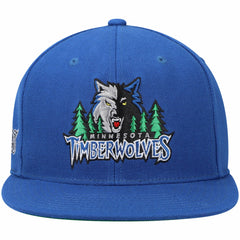 Minnesota Timberwolves Hardwood Classics Snapback Hat Blue - Mitchell & Ness