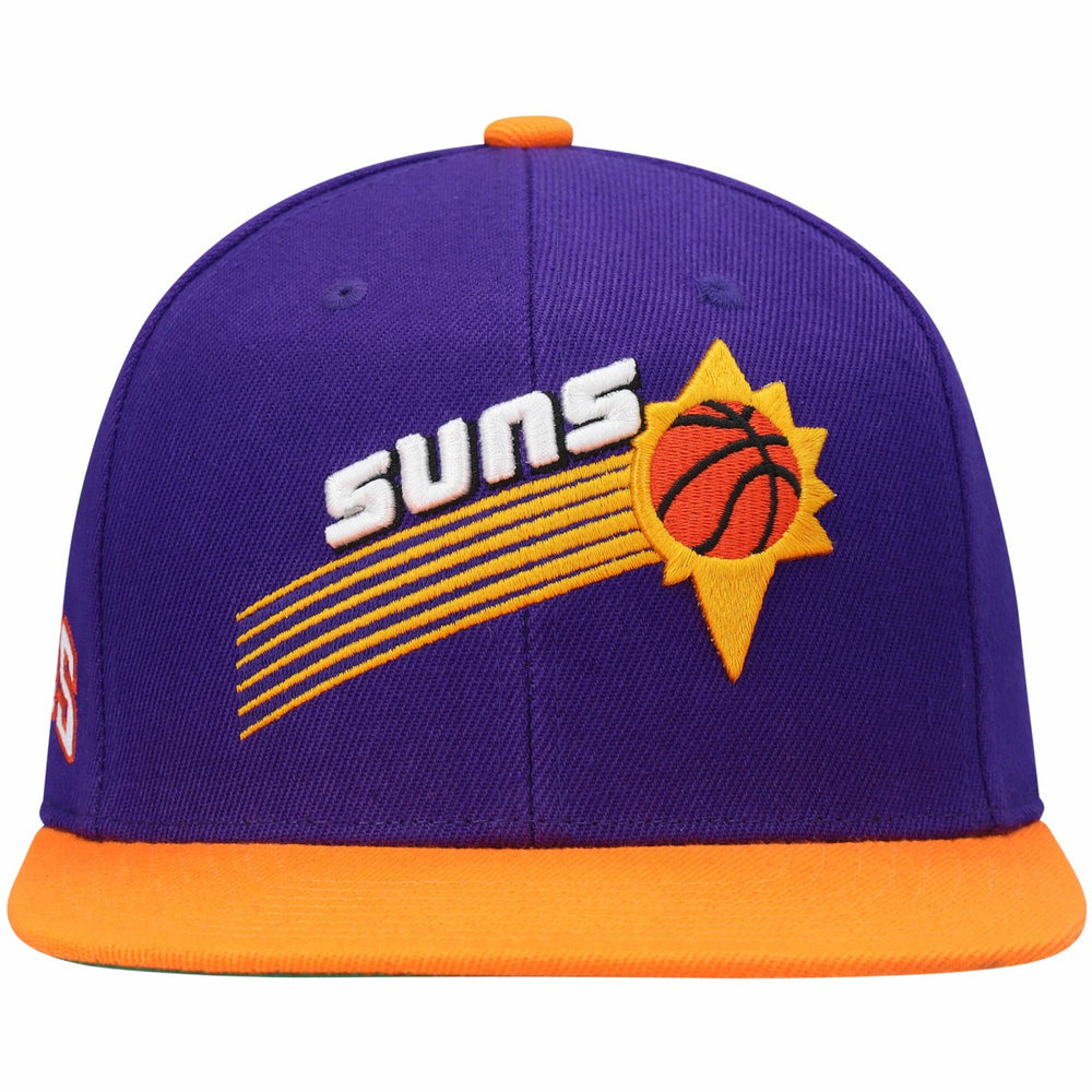 Phoenix Suns Hardwood Classics Snapback Hat Purple/Orange - Mitchell & Ness
