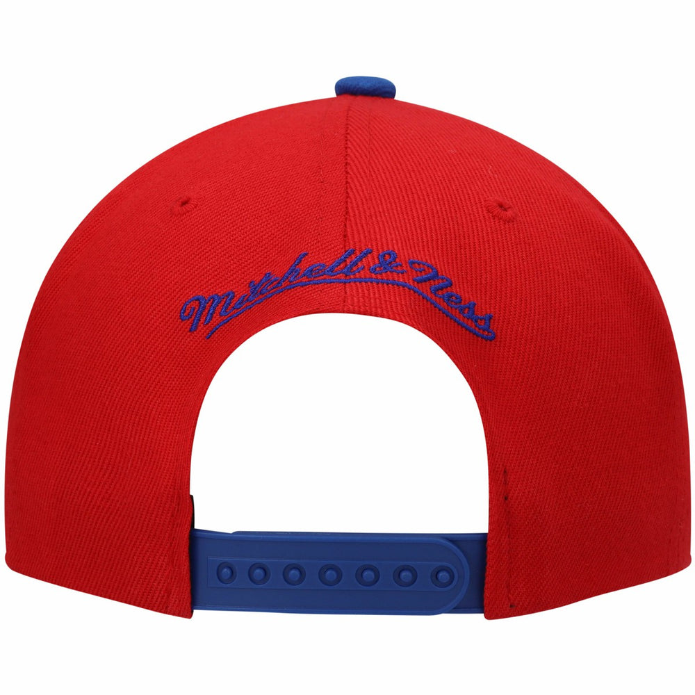 Sacramento Kings Hardwood Classics Snapback Hat Red/Royal - Mitchell & Ness