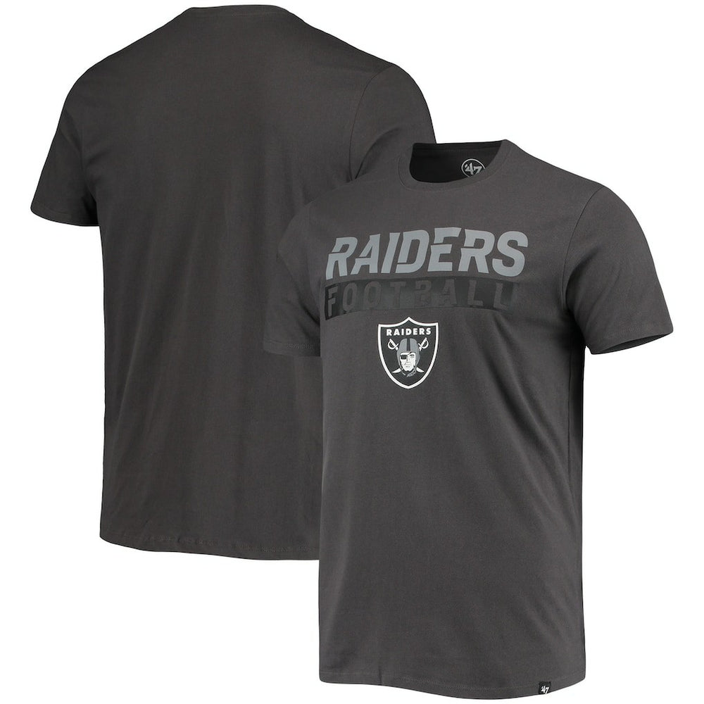 Las Vegas Raiders '47 Dark Ops Super Rival T-Shirt - Charcoal T-shirts