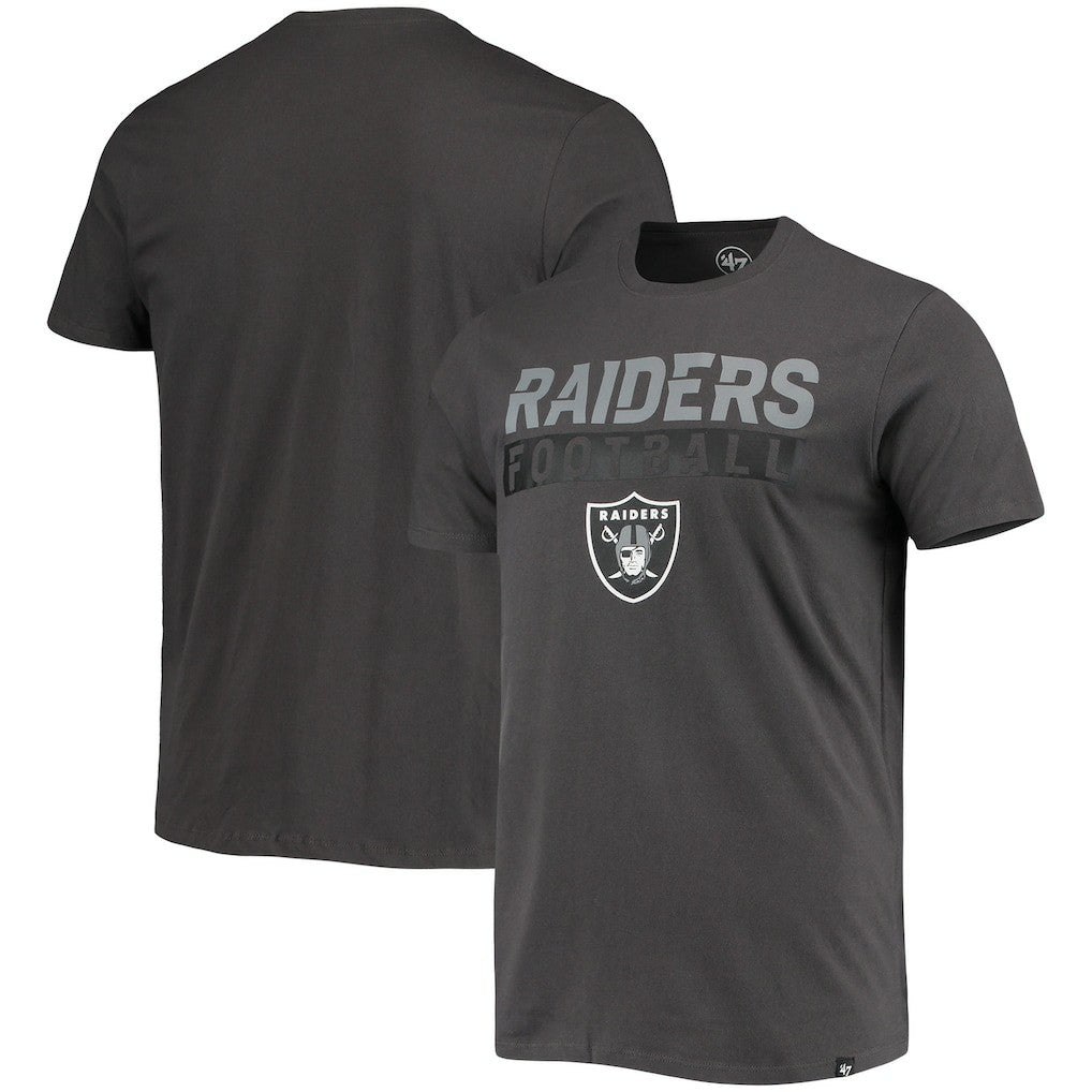 Las Vegas Raiders '47 Dark Ops Super Rival T-Shirt - Charcoal T-shirts