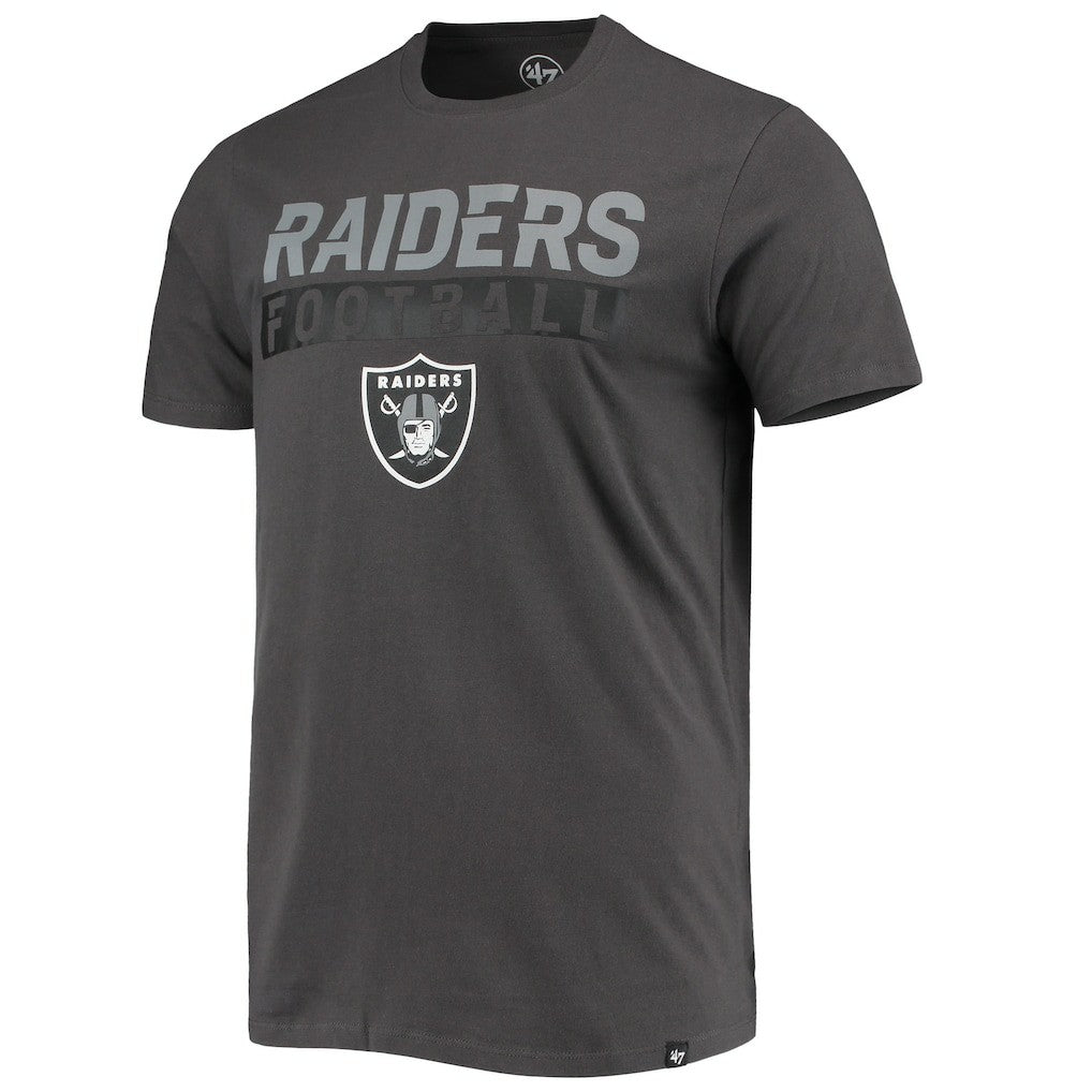 Las Vegas Raiders '47 Dark Ops Super Rival T-Shirt - Charcoal T-shirts