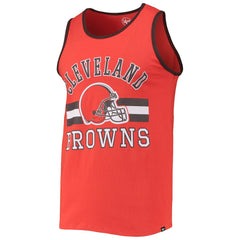 Cleveland Browns '47 Edge Super Rival Tank Top - Orange Tops