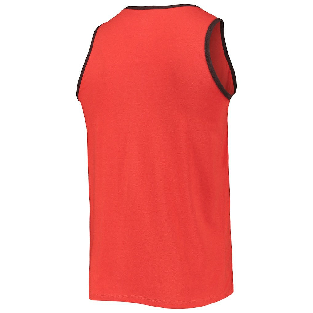 Cleveland Browns '47 Edge Super Rival Tank Top - Orange Tops