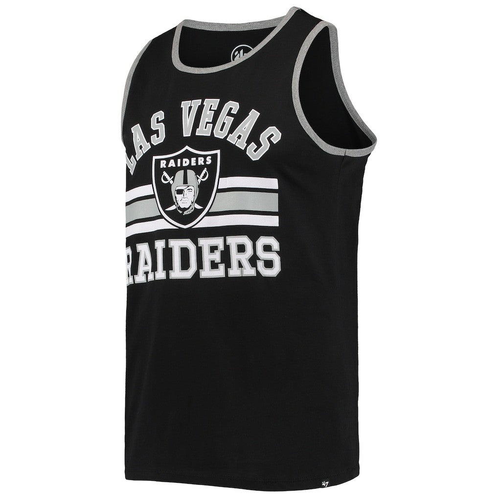 Las Vegas Raiders '47 Edge Super Rival Tank Top - Black Tops