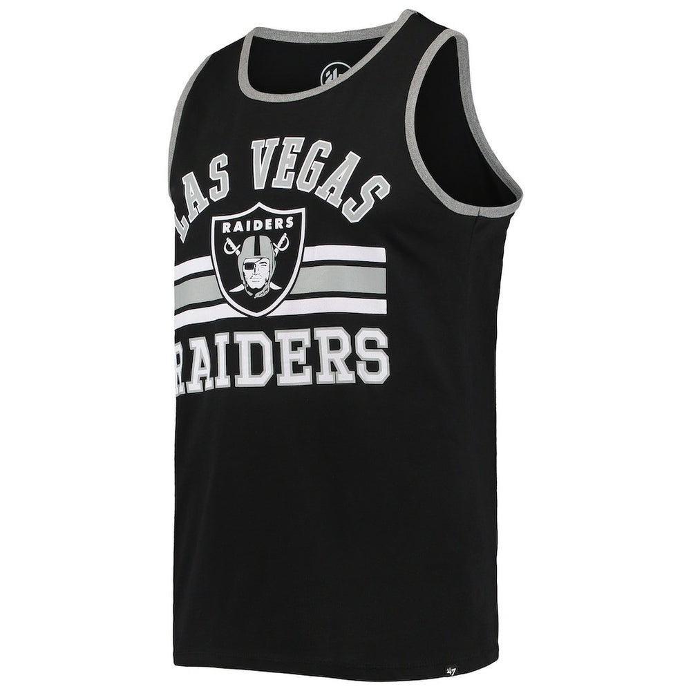 Las Vegas Raiders '47 Edge Super Rival Tank Top - Black Tops