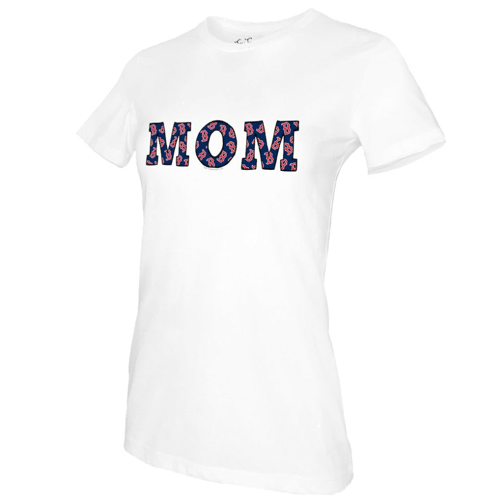 Boston Red Sox Tiny Turnip Women's Mom T-Shirt - White T-shirts