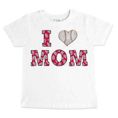 St. Louis Cardinals Tiny Turnip Youth Heart Mom T-Shirt - White T-shirts