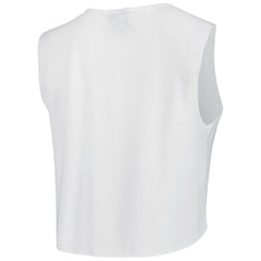 Tampa Bay Buccaneers Cuce Women's Sequin Tri-Blend Cropped Tank Top - White Tops