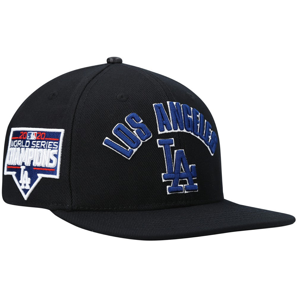 Los Angeles Dodgers Pro Standard Stacked Logo Snapback Hat - Black Hats