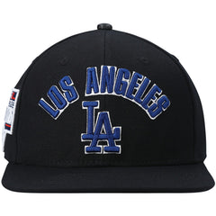 Los Angeles Dodgers Pro Standard Stacked Logo Snapback Hat - Black Hats