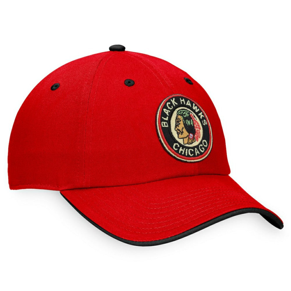 Chicago Blackhawks Fanatics Original Six Adjustable Hat - Red | US 4783883