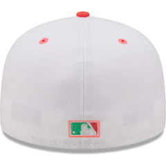 Chicago White Sox New Era Inaugural Season at Comiskey Park Watermelon Lolli 59FIFTY Fitted Hat - White/Green Hats