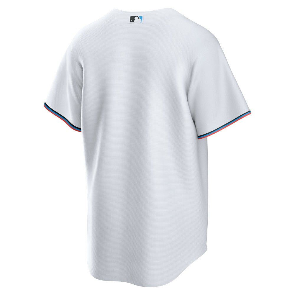 Miami Marlins Nike Home Blank Replica Jersey - White Jerseys
