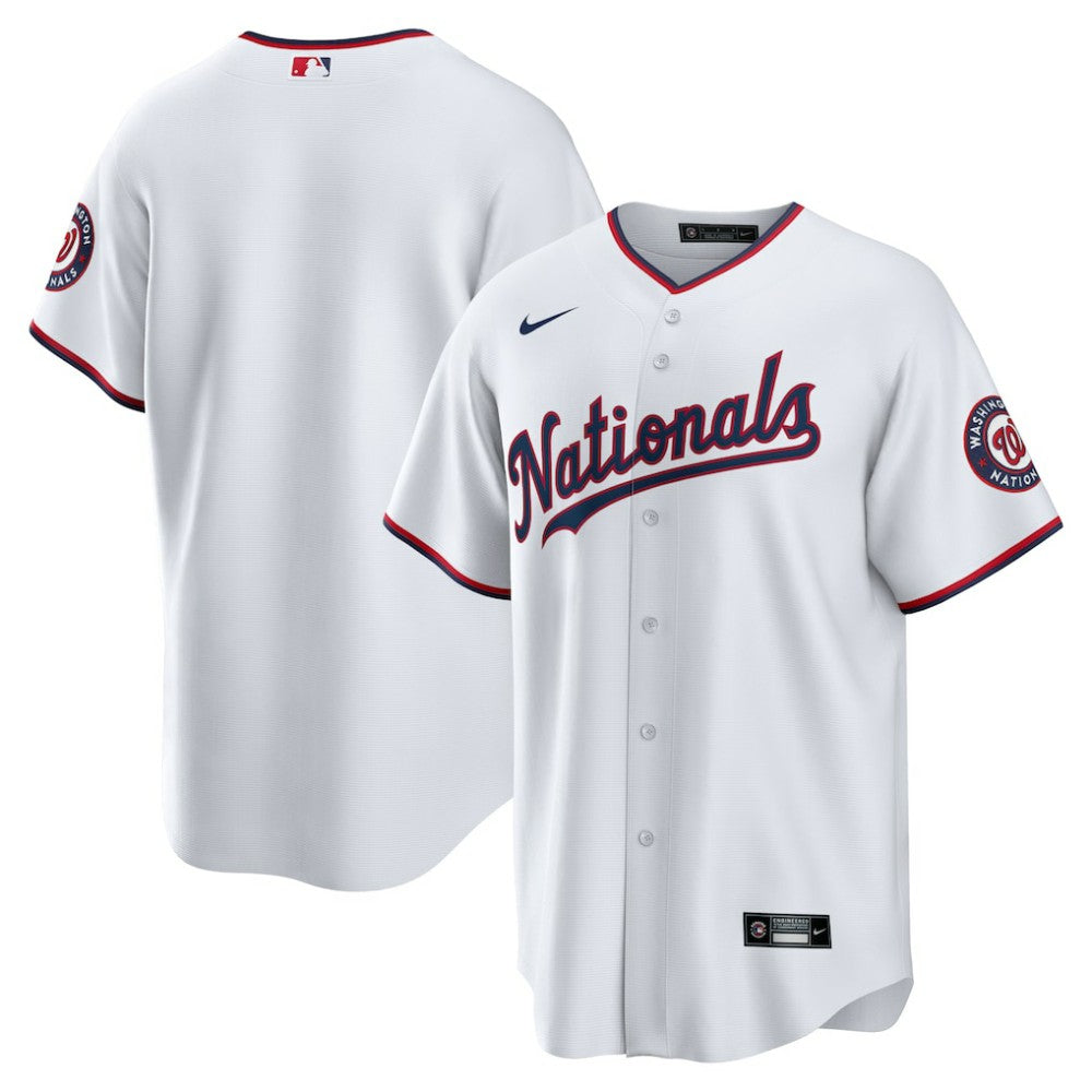 Washington Nationals Nike Home Blank Replica Jersey - White Jerseys