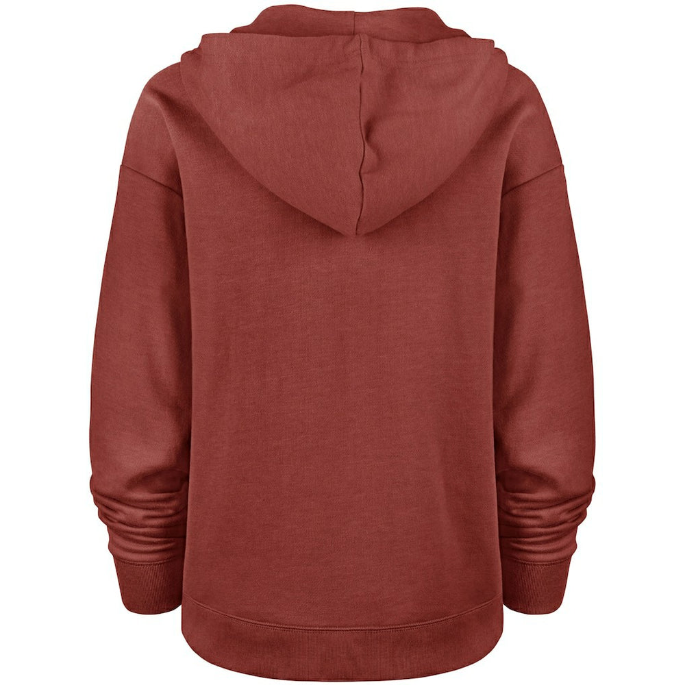 Washington Commanders '47 Women's Color Rise Kennedy Pullover V-Neck Hoodie - Heathered Burgundy Hoodies