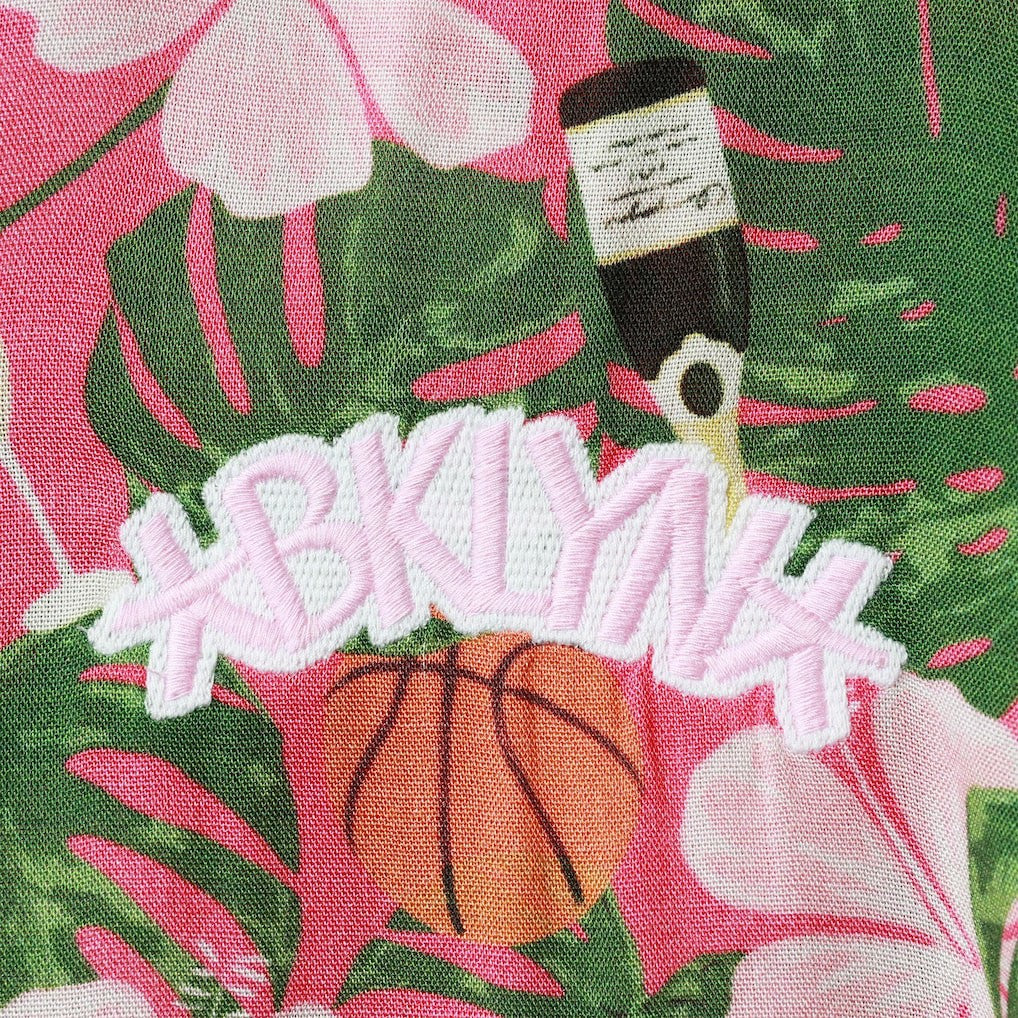 Brooklyn Nets Lusso Women's Finley-Frankie Party Top & Shorts Set Pink