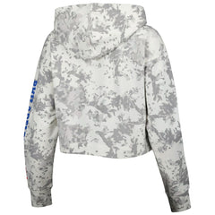 Philadelphia 76ers Lusso Women's Maia Tri-Blend Cropped Quarter-Zip Top Gray/White outlet