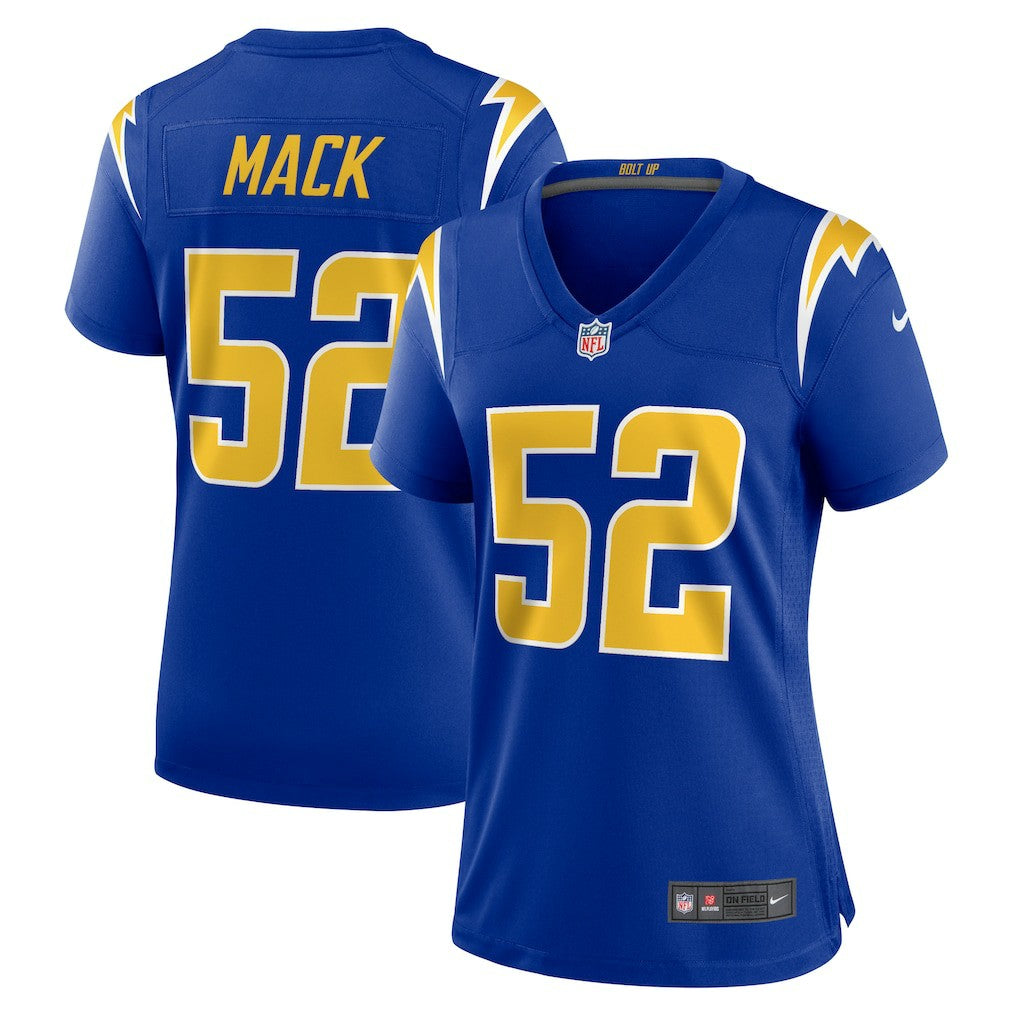 Khalil Mack Los Angeles Chargers Women's Alternate Game Jersey - Royal Jerseys