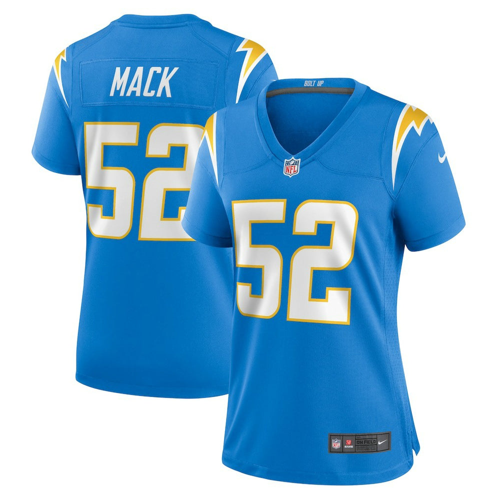 Khalil Mack Los Angeles Chargers Women's Player Jersey - Powder Blue Jerseys