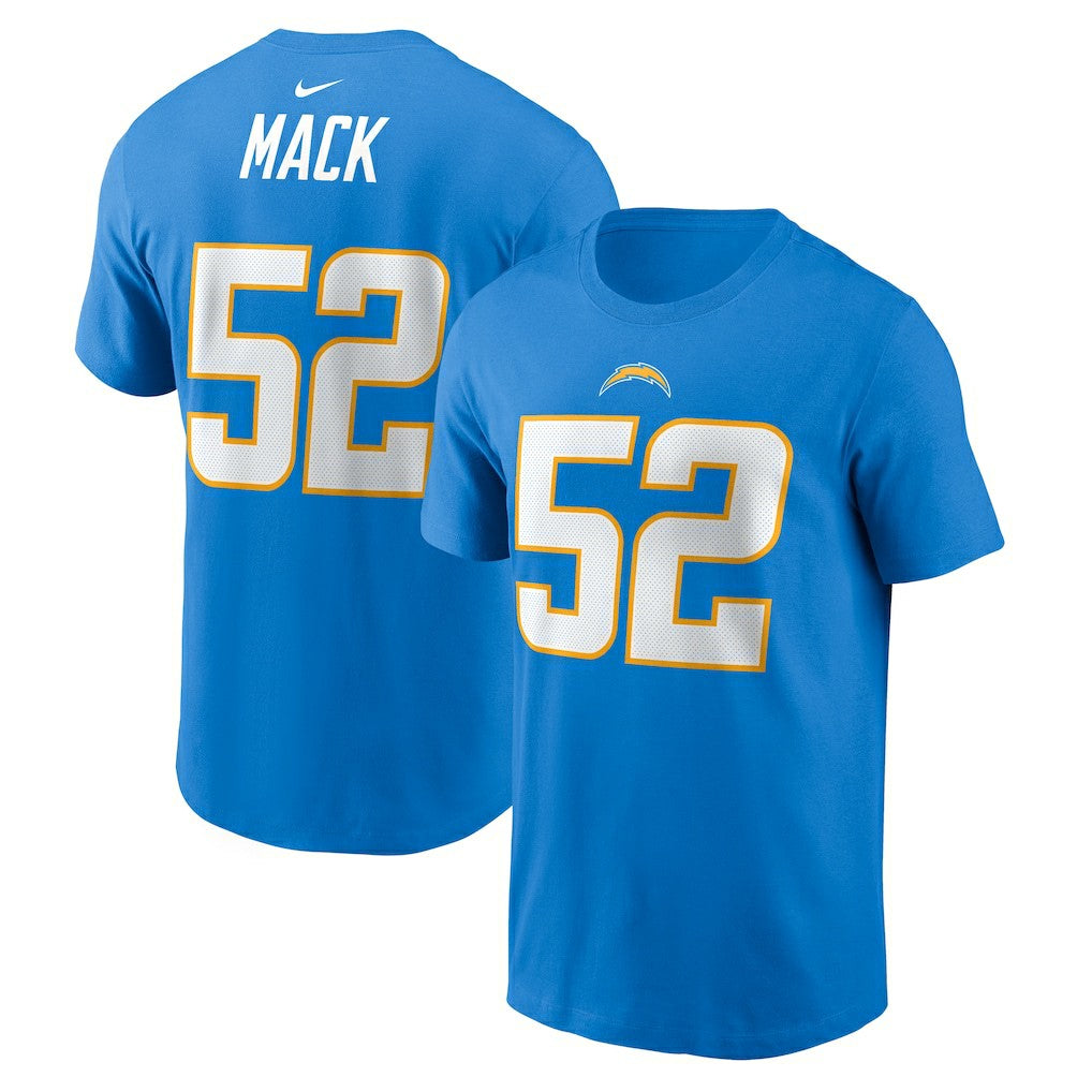 Khalil Mack Los Angeles Chargers Player Name & Number T-Shirt - Powder Blue T-shirts