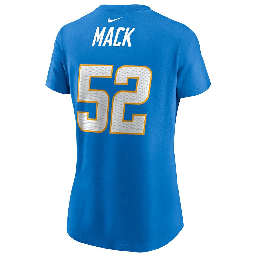Khalil Mack Los Angeles Chargers Women's Player Name & Number T-Shirt - Powder Blue T-shirts