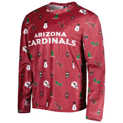 Arizona Cardinals FOCO Holiday Repeat Long Sleeve T-Shirt - Cardinal T-shirts