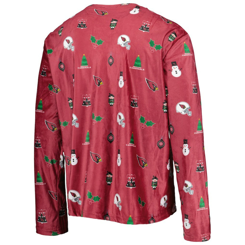 Arizona Cardinals FOCO Holiday Repeat Long Sleeve T-Shirt - Cardinal T-shirts