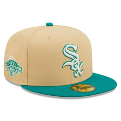 Chicago White Sox New Era  Mango Forest 59FIFTY fitted hat - Natural/Teal Hats