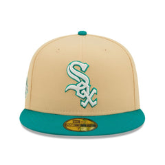 Chicago White Sox New Era  Mango Forest 59FIFTY fitted hat - Natural/Teal Hats