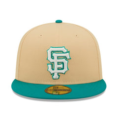 San Francisco Giants New Era  Mango Forest 59FIFTY fitted hat - Natural/Teal Hats