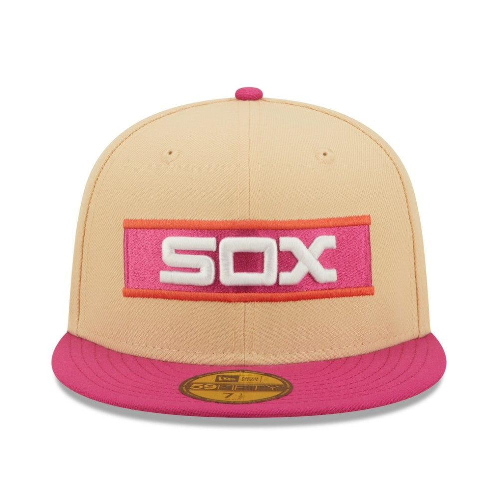 Chicago White Sox New Era 1933 MLB All-Star Game 50th Anniversary Mango Passion 59FIFTY Fitted Hat - Orange/Pink Hats