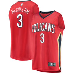 C.J. McCollum New Orleans Pelicans Youth Fast Break Replica Player Jersey Red Statement Edition - Fanatics