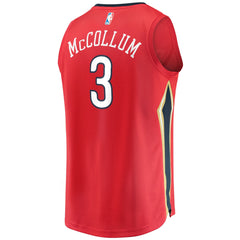 C.J. McCollum New Orleans Pelicans Youth Fast Break Replica Player Jersey Red Statement Edition - Fanatics