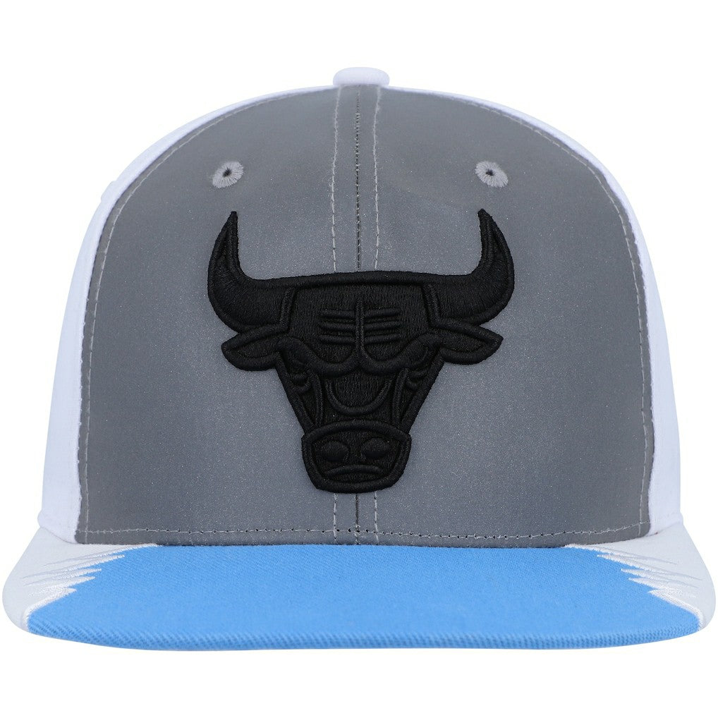 Chicago Bulls Day 5 Snapback Hat Silver/Blue - Mitchell & Ness