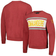 Washington Commanders '47 Bypass Tribeca Pullover Sweatshirt - Heathered Burgundy Pullover