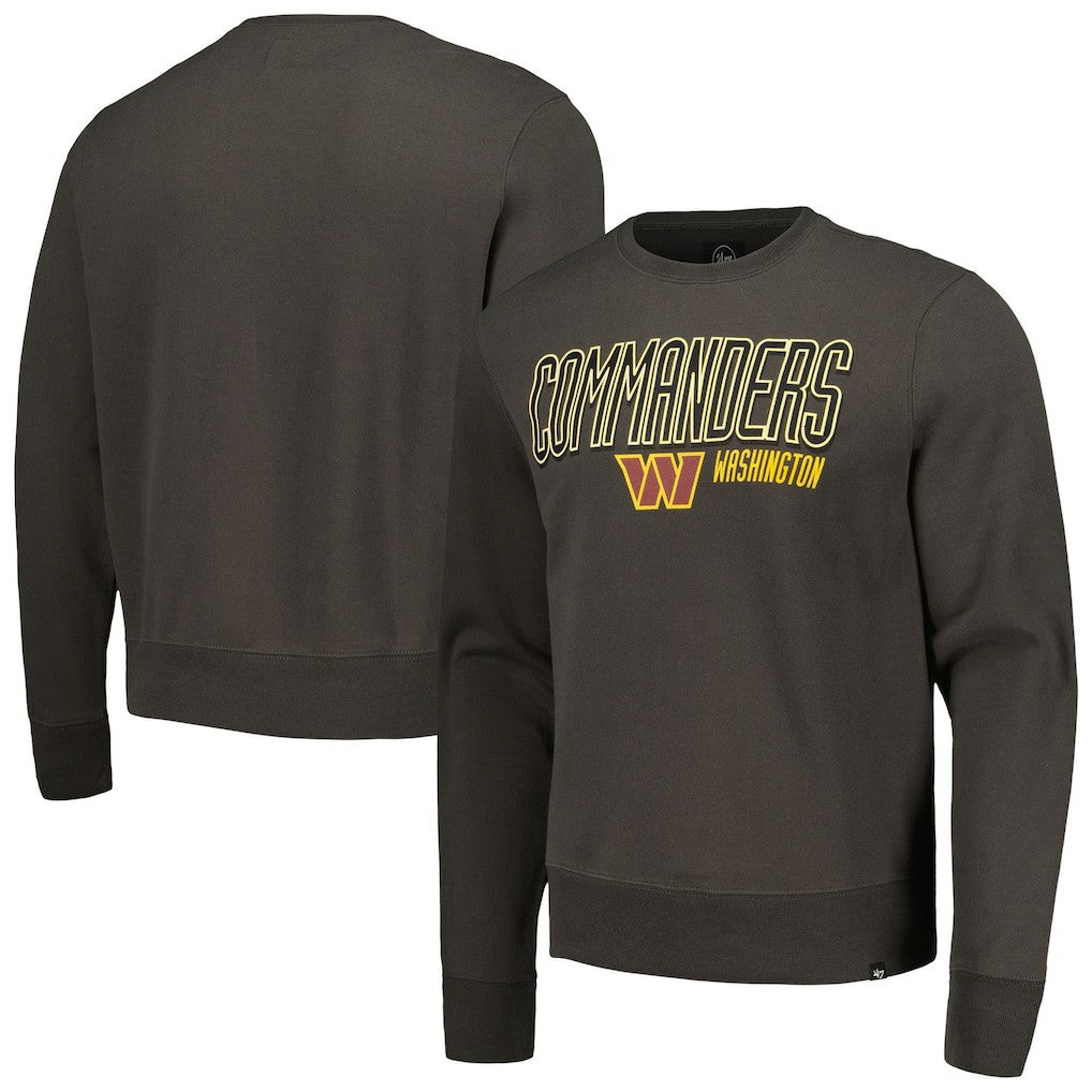 Washington Commanders '47 Locked In Headline Pullover Sweatshirt - Charcoal Pullover