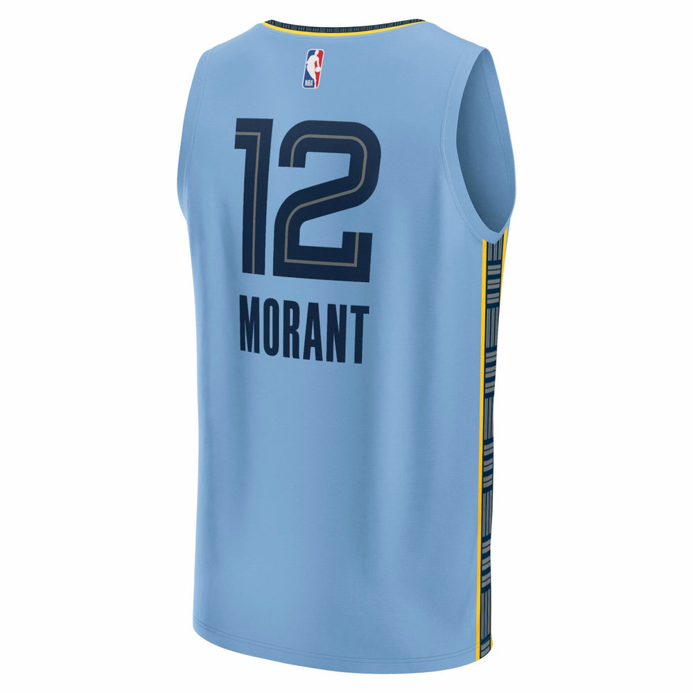 Ja Morant Memphis Grizzlies Fast Break Replica Player Jersey Statement Edition Light Blue - Fanatics