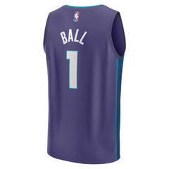 LaMelo Ball Charlotte Hornets Fast Break Replica Player Jersey Statement Edition Purple - Fanatics