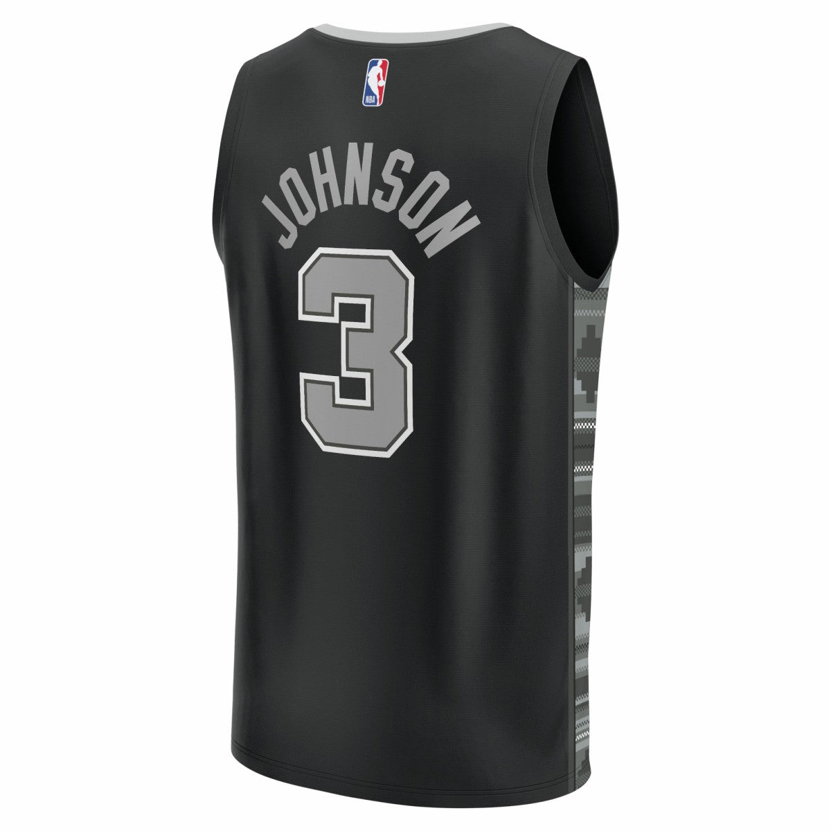 Keldon Johnson San Antonio Spurs Fast Break Replica Player Jersey Statement Edition Black - Fanatics