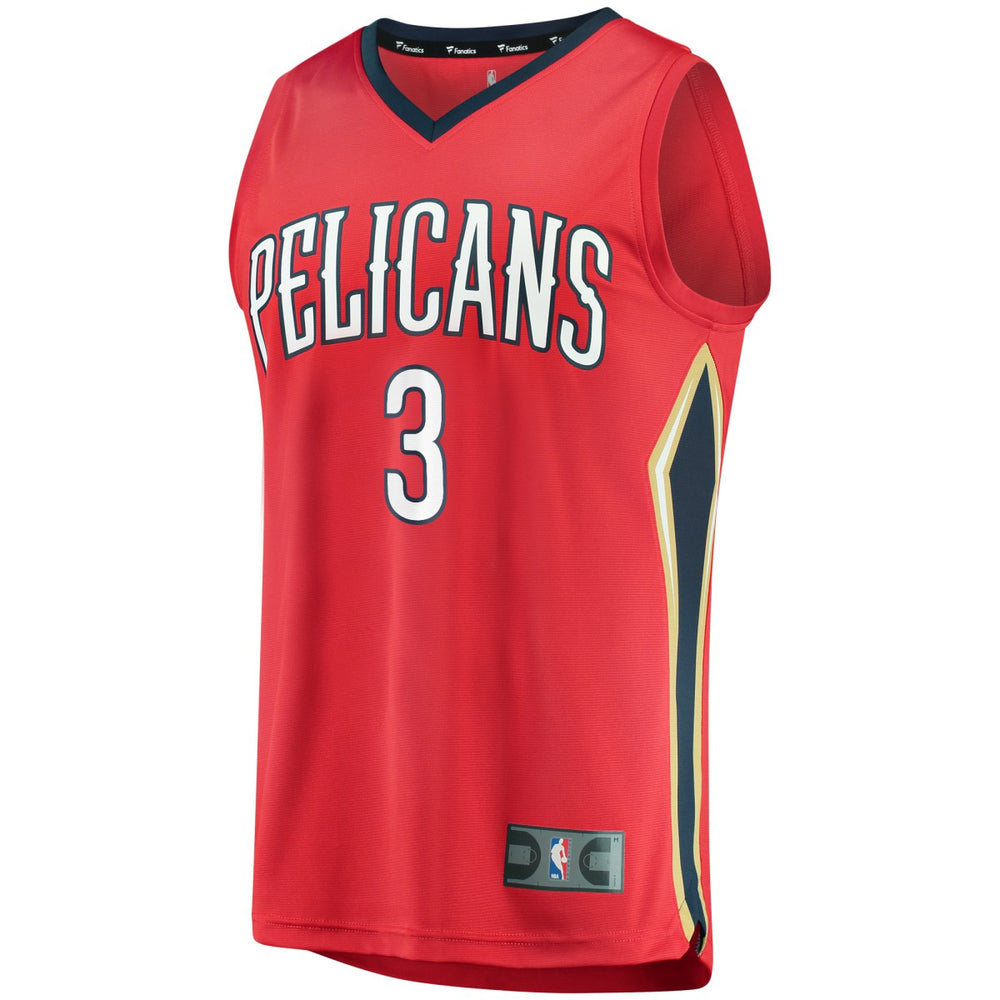 C.J. McCollum New Orleans Pelicans Fast Break Replica Player Jersey Statement Edition Red - Fanatics