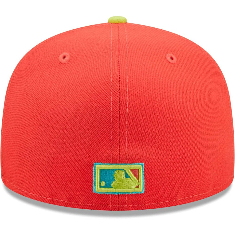 New York Yankees New Era   Lava Highlighter Combo 59FIFTY Fitted Hat - Red/Neon Green Hats