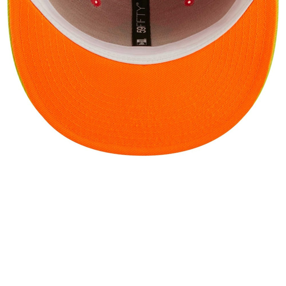 New York Yankees New Era   Lava Highlighter Combo 59FIFTY Fitted Hat - Red/Neon Green Hats