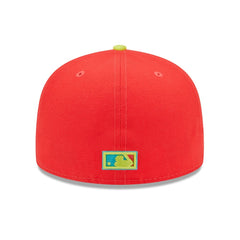 Washington Nationals New Era 2008 Inaugural Season  Lava Highlighter Combo 59FIFTY Fitted Hat - Red/Neon Green Hats