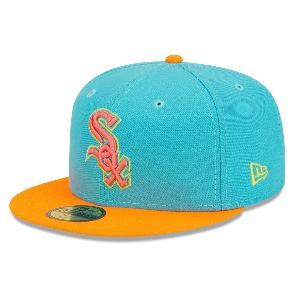 Chicago White Sox New Era Vice Highlighter 59FIFTY Fitted Hat - Blue/Orange Hats