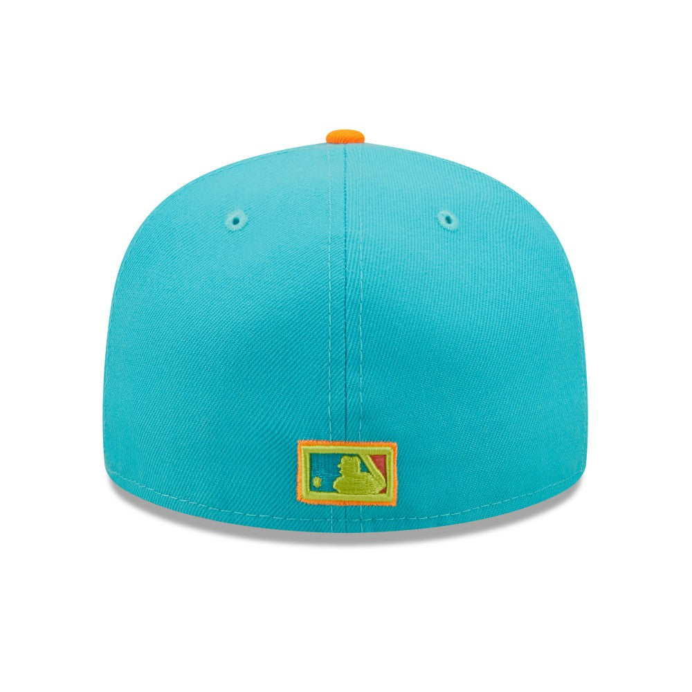 Los Angeles Dodgers New Era Vice Highlighter 59FIFTY Fitted Hat - Blue/Orange Hats