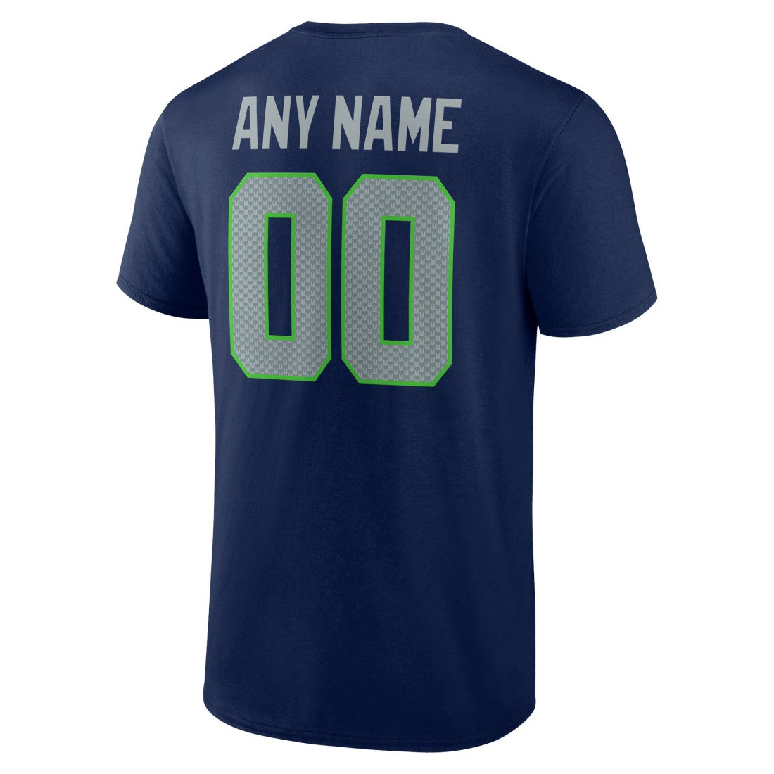 Seattle Seahawks Team Authentic Personalized Name & Number T-Shirt - College Navy T-shirts